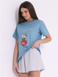 Пижама женская Апрель 726жен002РП голубая 84/164