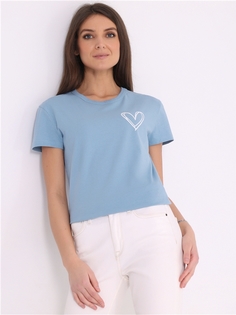 Футболка женская Апрель 269жен001РП голубая 96/164