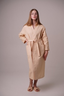 Халат женский Моя Пижама Вафельный бежевый 44-50 RU