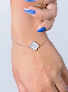 Браслет из серебра р.20 L-Silver БТ-В0939-1, перламутр