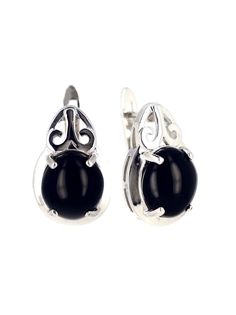Серьги из серебра L-Silver СИ-G3053EСИ-G3053E, агат