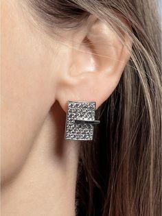 Серьги из серебра L-Silver 5/18-СИ-М383, фианит