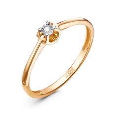 Кольцо из золота р.17 INFINI Бр112483ш, бриллиант