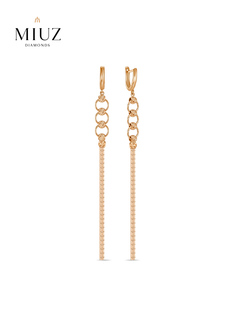 Серьги из золота MIUZ Diamonds E2042-LIO-0042-R