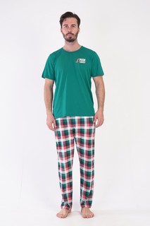 Пижама мужская VIENETTA MAN 305041_3487 зеленая 2XL