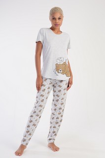 Комплект домашний женский VIENETTA 3051882 серый XL