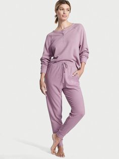 Пижама женская Victorias Secret 11208209 фиолетовая S Regular