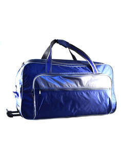 Дорожная сумка унисекс Сакси T-346 синяя/серая, 72х38х33 см