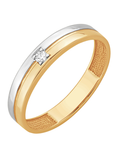Кольцо из красного золота р. 16,5 EFREMOV 585 К1317015, бриллиант