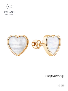 Серьги пусеты из золота TALANT 12-00-0700-13388, перламутр
