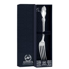 Вилка серебряная столовая Серебряная роза в футляре АргентА