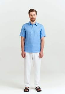 Рубашка мужская TIS 23-14 голубая 50 RU