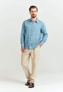 Рубашка мужская TIS 23-11 голубая 56 RU
