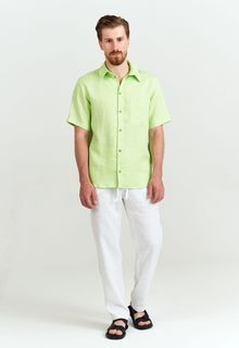 Рубашка мужская TIS РБ 23-15 зеленая 56 RU
