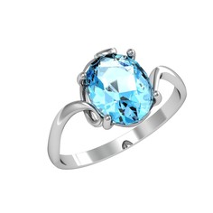 Кольцо из серебра р.17,5 ПРИВОЛЖСКИЙ ЮВЕЛИР 261432-FA01, алпанит