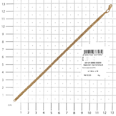 Браслет из золота р.19 :Susy 431-01-0050-30200