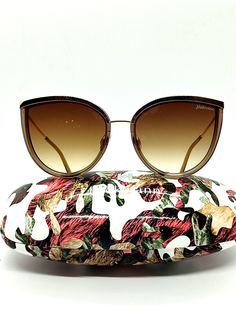 Солнцезащитные очки женские Ana Hickman HI9076T02 золотистые