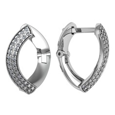 Серьги из серебра ПРИВОЛЖСКИЙ ЮВЕЛИР 301204-FA11, фианит