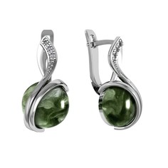 Серьги из серебра ПРИВОЛЖСКИЙ ЮВЕЛИР 391944-FA11KL, фианит