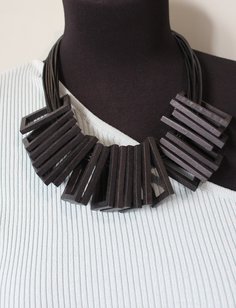 Колье из текстиля 45 см Fashion Jewerly 147, дерево