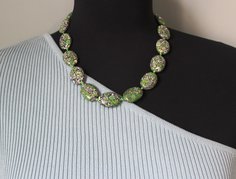 Ожерелье из бижутерного сплава 45 см Fashion Jewerly 206, камень натуральный