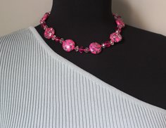 Ожерелье из бижутерного сплава 45 см Fashion Jewerly 207, камень натуральный