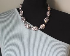 Ожерелье из бижутерного сплава 45 см Fashion Jewerly 208, камень натуральный