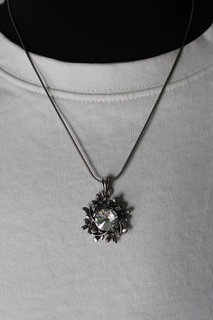 Колье из бижутерного сплава 40 см Fashion Jewerly 216, лазурит