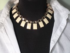 Ожерелье из бижутерного сплава 40 см Fashion Jewerly 262, агат