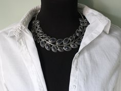 Ожерелье из бижутерного сплава 40 см Fashion Jewerly 274, агат