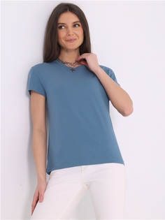 Футболка женская Апрель ф269001000У3 голубая 92/164