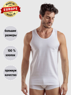 Майка мужская Enrico Coveri EM1102 белая 4XL