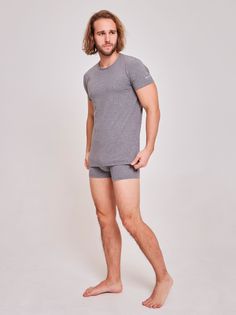 Футболка мужская Enrico Coveri ET1000 серая L