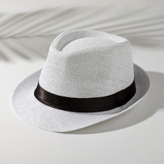 Шляпа мужская MINAKU Beachwear белая, р.56-58