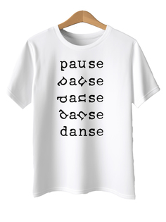 Футболка унисекс MustHaveWear tshirt0026Pause белая 42 RU