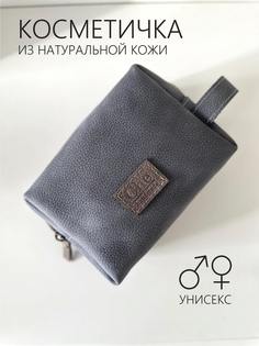 Косметичка унисекс Che handmade Jes сиреневая с тиснением, 12х16х8 см