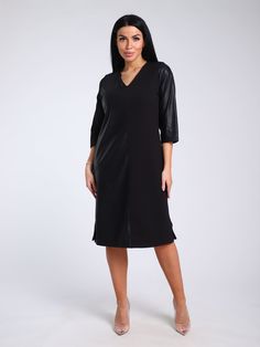 Платье женское IHOMELUX О35 черное 48 RU
