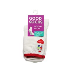 Носки женские Good Socks Мишка/ягодки белые 35-39