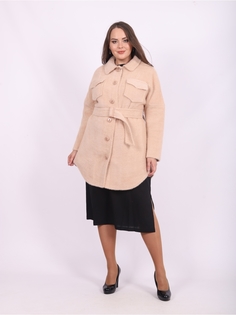 Пальто женское Louren Wilton 2101 золотистое 48 RU