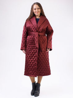 Пальто женское Louren Wilton 96 бордовое 50 RU