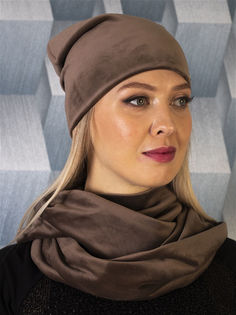 Комплект шапка+снуд женский Louren Wilton Ш-LW-2 темно-коричневый, one size