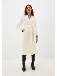Шуба женская Louren Wilton 2109 белая 42 RU