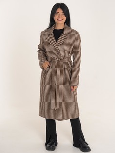 Пальто женское FRECCE F101 коричневое 48 RU