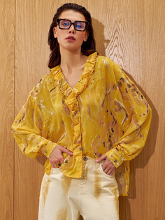 Блуза женская ALZA CH0035A желтая 42-44 RU