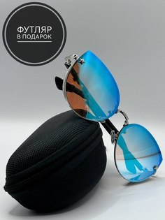 Солнцезащитные очки женские SunGold Кошка, голубые