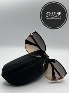 Солнцезащитные очки женские SunGold Кошка, коричневые/серые