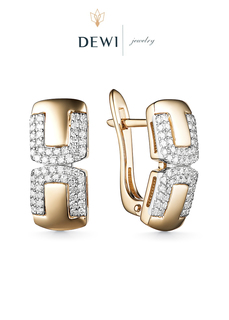 Серьги из золота Dewi 101020087, бриллиант