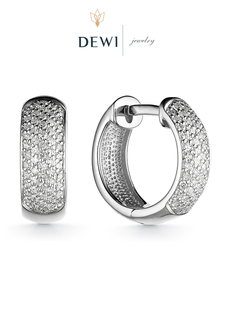 Серьги из золота Dewi 102020098, бриллиант