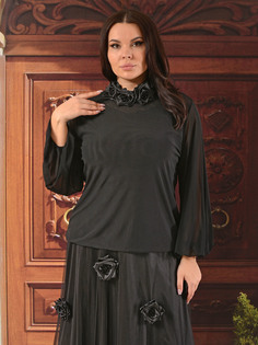 Блуза женская DARKWIN DARK9741 черная 58-60 RU