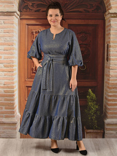 Платье женское DARKWIN 9716 синее 54-56 RU